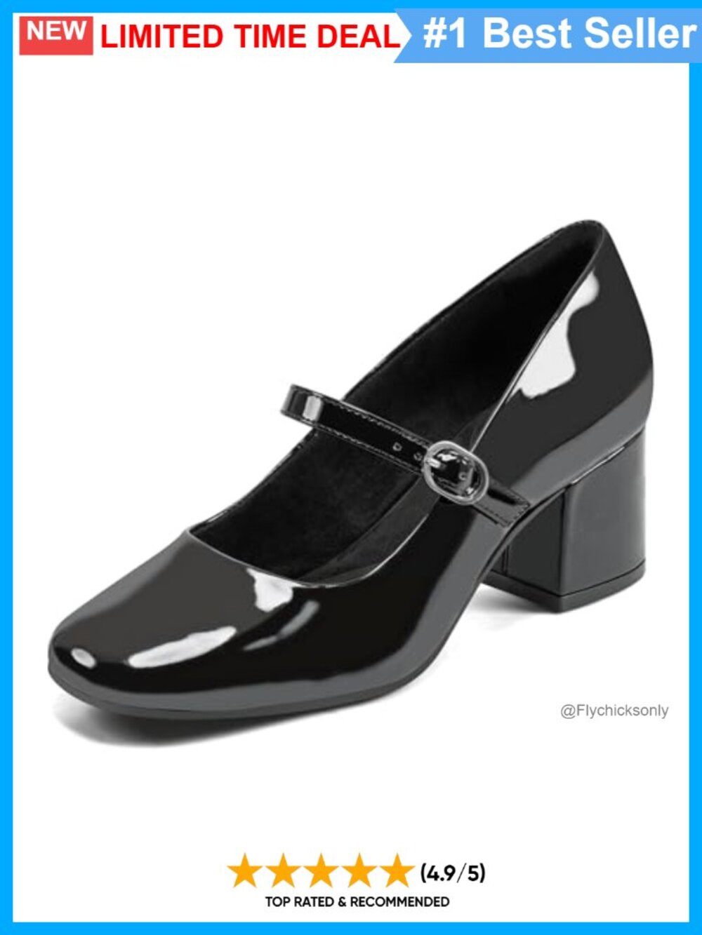 Rockport Xena Pump Faux Leather Block Heel Square Toe Buckle Bow